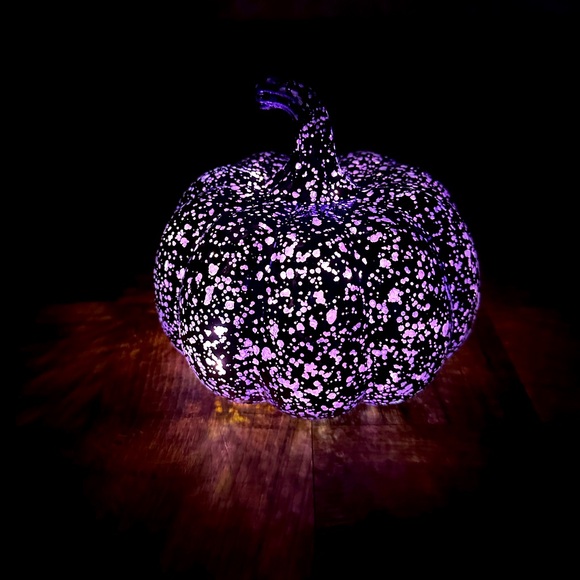 unbranded Other - Pumpkin purple gourd glittery lights up, pumpkin only
